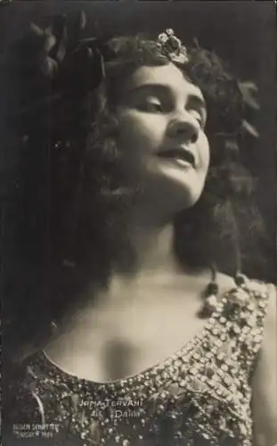 Ak Opernsängerin Irma Tervani, Portrait als Dalila