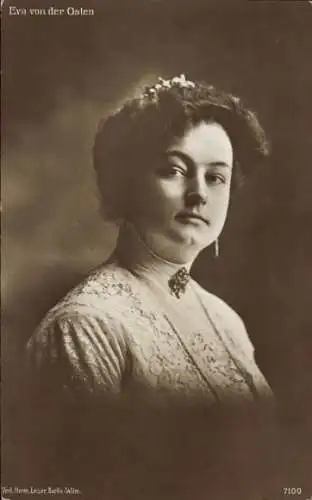Ak Opernsängerin Eva von der Osten, Portrait