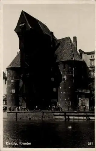 Foto Ak Gdańsk Danzig, Krantor