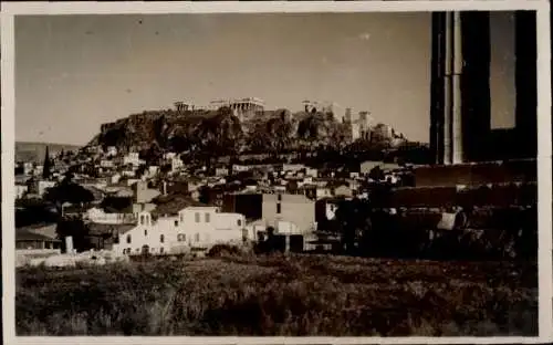 Ak Athen, Akropolis vom Theseustempel aus gesehen