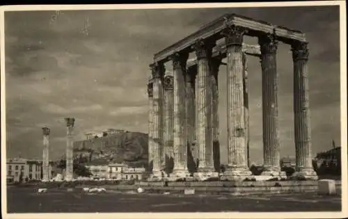 Ak Athen, Tempel des Olympischen Jupiter