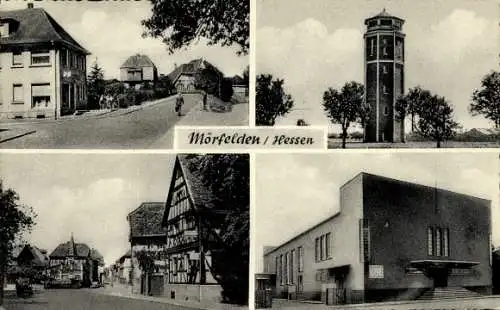 Ak Mörfelden Walldorf in Hessen, Turm, Fachwerkhaus, Gebäude