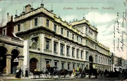 AK West End London City England, Piccadilly, Burlington House