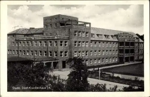 Ak Stade in Niedersachsen, Städt. Krankenhaus