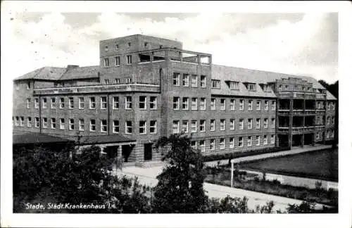 Ak Stade in Niedersachsen, Städt. Krankenhaus I.