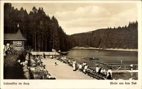 Ak Hahnenklee Bockswiese Goslar im Harz, Schwimmbad