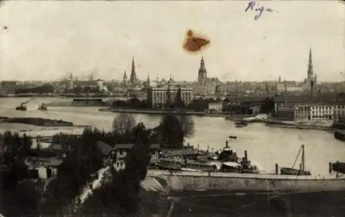 Ak Riga Lettland, Blick auf die Stadt