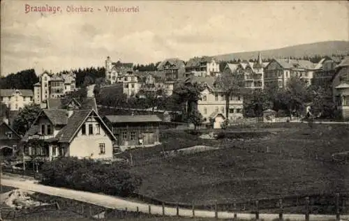 Ak Braunlage im Oberharz, Villenviertel