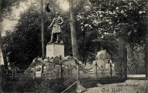 Ak Berlin Neukölln Rixdorf, Jahn Denkmal in der Hasenheide