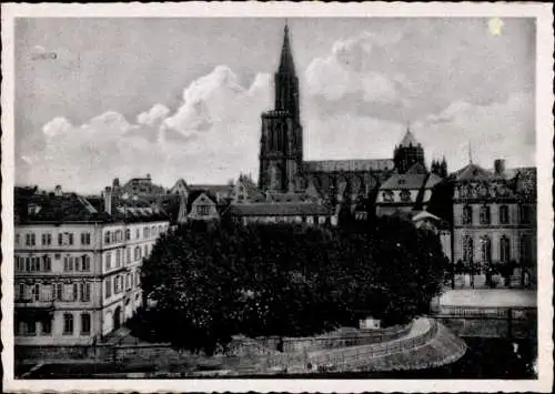 Ak Strasbourg Straßburg Elsass Bas Rhin, Münster
