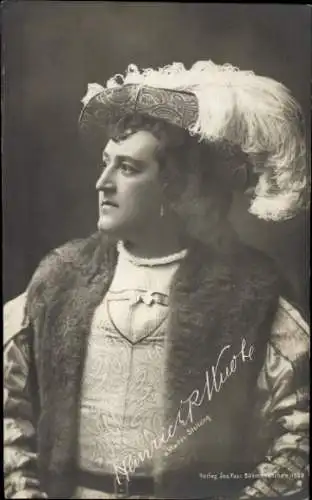 Ak Opernsänger Heinrich Knote, als Walter Stolzing, Portrait