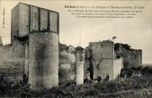 Ak Loches Indre-et-Loire, Le Donjon et l'Enceinte fortifiee