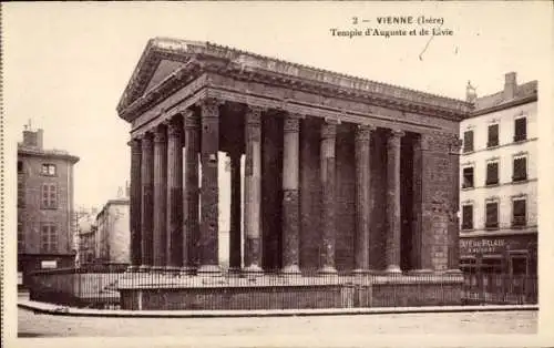 Ak Vienne Isère, Temple d'Auguste et de Lavie