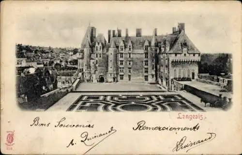 Ak Langeais Indre et Loire, Chateau