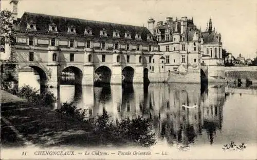 Ak Chenonceaux Indre et Loire, Chateau, Facade Orientale