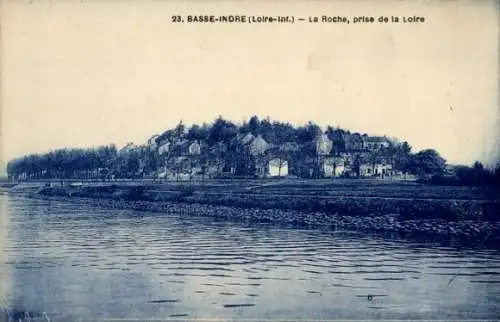 Ak Basse Indre Loire Atlantique, Roche, prise de la Loire