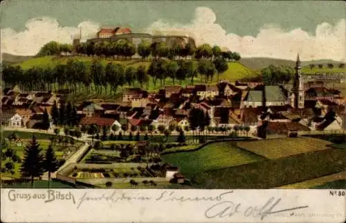 Litho Bitche Bitsch Lothringen Moselle, Panorama