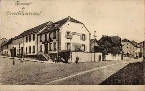 Ak Grosbliederstroff Großblittersdorf Lothringen Moselle, Straßenpartie