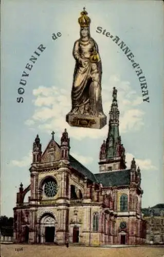Ak Sainte Anne d'Auray Morbihan, Kirche