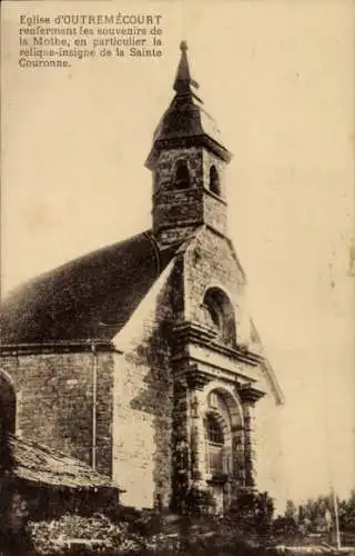 Ak Outremécourt Haute Marne, Kirche