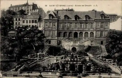 Ak Saint Étienne Loire, Ecole de Dessin