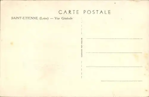 Ak Saint Étienne Loire, Gesamtansicht