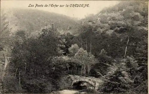 Ak  Puy-de-Dôme, Ponts de l'Enfer sur la Credogne