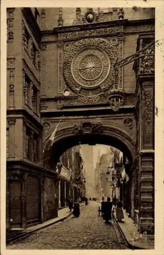 Ak Rouen Seine Maritime, La Grosse Horloge