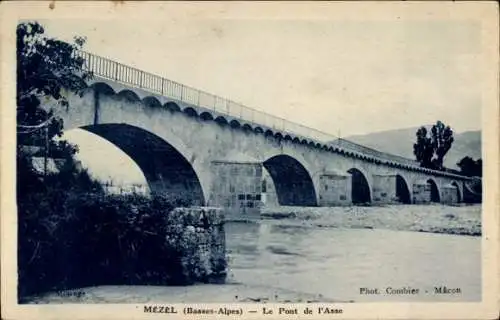 Ak Mézel Alpes-de-Haute-Provence, Pont de l'Asse