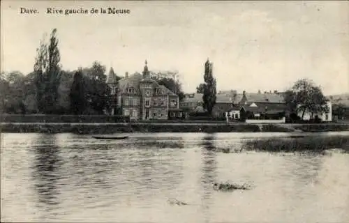 Ak Dave Namur Wallonien, Rive gauche de la Meuse