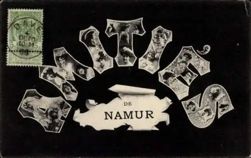 Buchstaben Ak Namur Wallonien, Frauenportraits