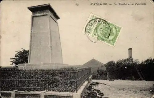 Ak Waterloo Wallonisch Brabant, Les Tombes, Pyramide