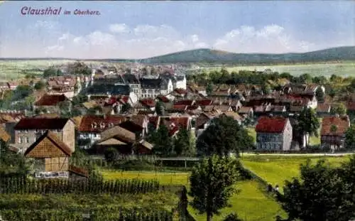 Ak Clausthal Zellerfeld im Oberharz, Gesamtansicht