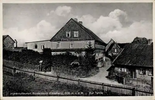 Ak Buntenbock Clausthal Zellerfeld Oberharz, Gasthaus Zur Tanne