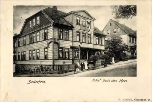 Ak Clausthal Zellerfeld im Oberharz, Hotel Deutsches Haus