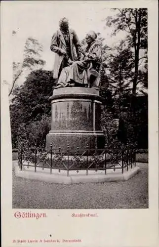 Ak Göttingen in Niedersachsen, Gaussdenkmal