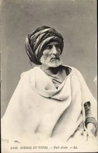 Ak Araber in Tracht, Maghreb, Portrait