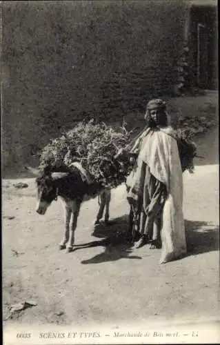 Ak Arabischer Händler, Maghreb, Esel, Transport