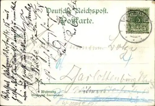 Litho Bad Wilhelmshöhe Kassel in Hessen, Herkules, Löwenburg, Wasserfall