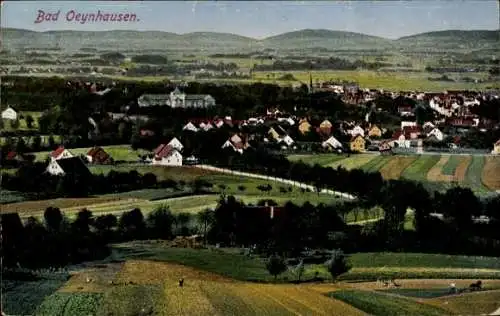 Ak Bad Oeynhausen in Westfalen, Panorama vom Ort, Fliegeraufnahme