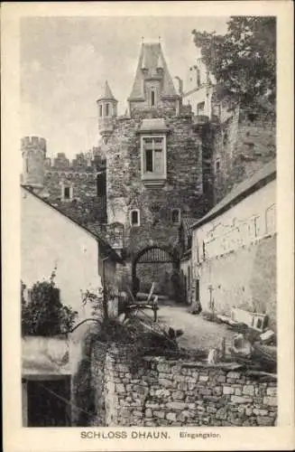 Ak Dhaun im Hunsrück, Schloss Dhaun, Eingangstor