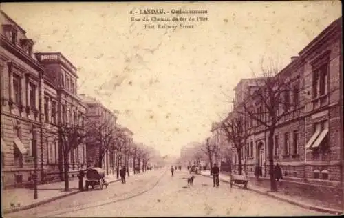 Ak Landau in der Pfalz, Ostbahnstraße