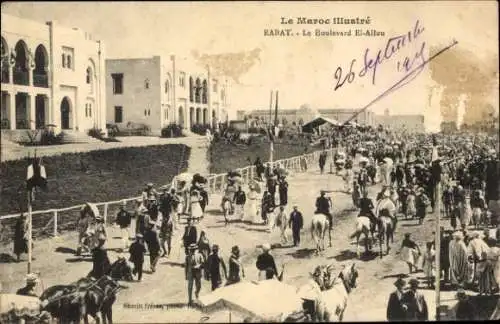 Ak Rabat Marokko, Boulevard El Allou