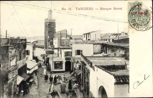 Ak Tanger Marokko, Strasse der Moscheen