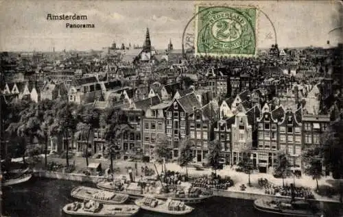 Ak Amsterdam Nordholland Niederlande, Panorama