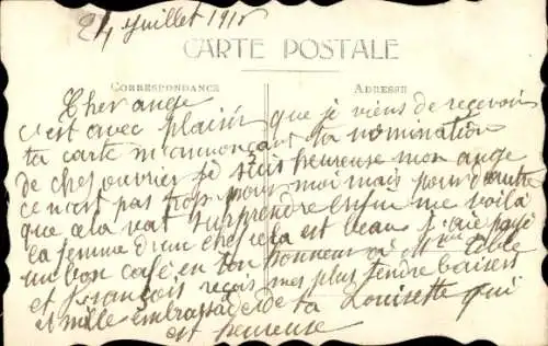 Handgemalt Ak Lila Veilchen