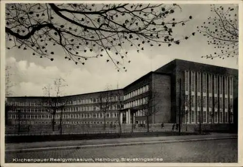 Ak Hamburg, Kirchenpauer Realgymnasium in der Sievekingsallee
