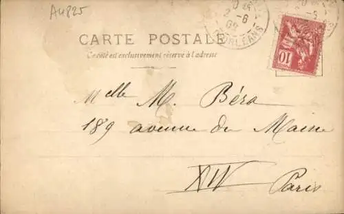 Zeitungs Ak Le Patriote de l'Ouest, Portrait einer Frau