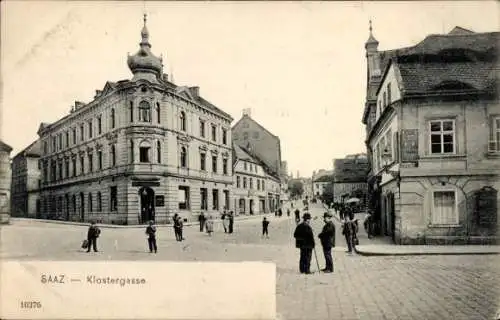 Ak Žatec Saaz Region Aussig, Klostergasse