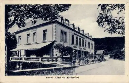 Ak Mullerthal Luxemburg, Grand Hotel du Mullerthal, Schank Weber, Fassade
